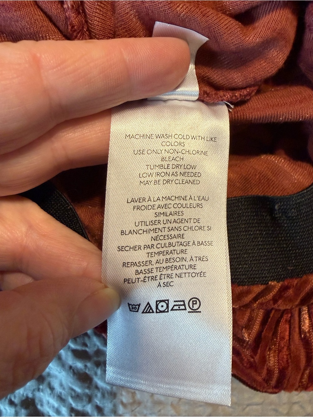 Free People Ribbed Wide-Leg Pants in Rust - Picture 5 of 6